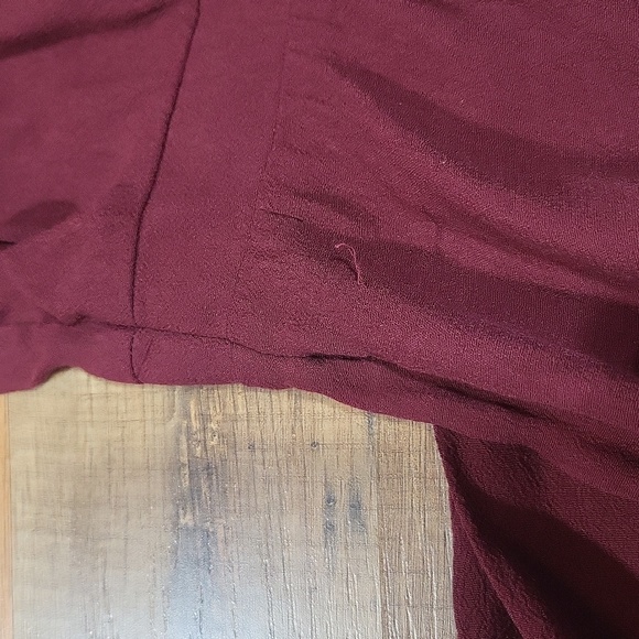 SCOTCH & SODA MAISON SCOTCH Merlot Maison Wrap Midi Dress w/ Necklace - Picture 16 of 16